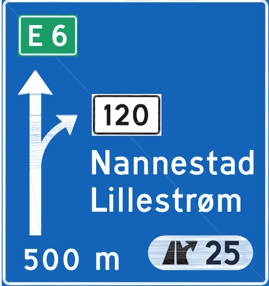 signalisation routiere norvégienne