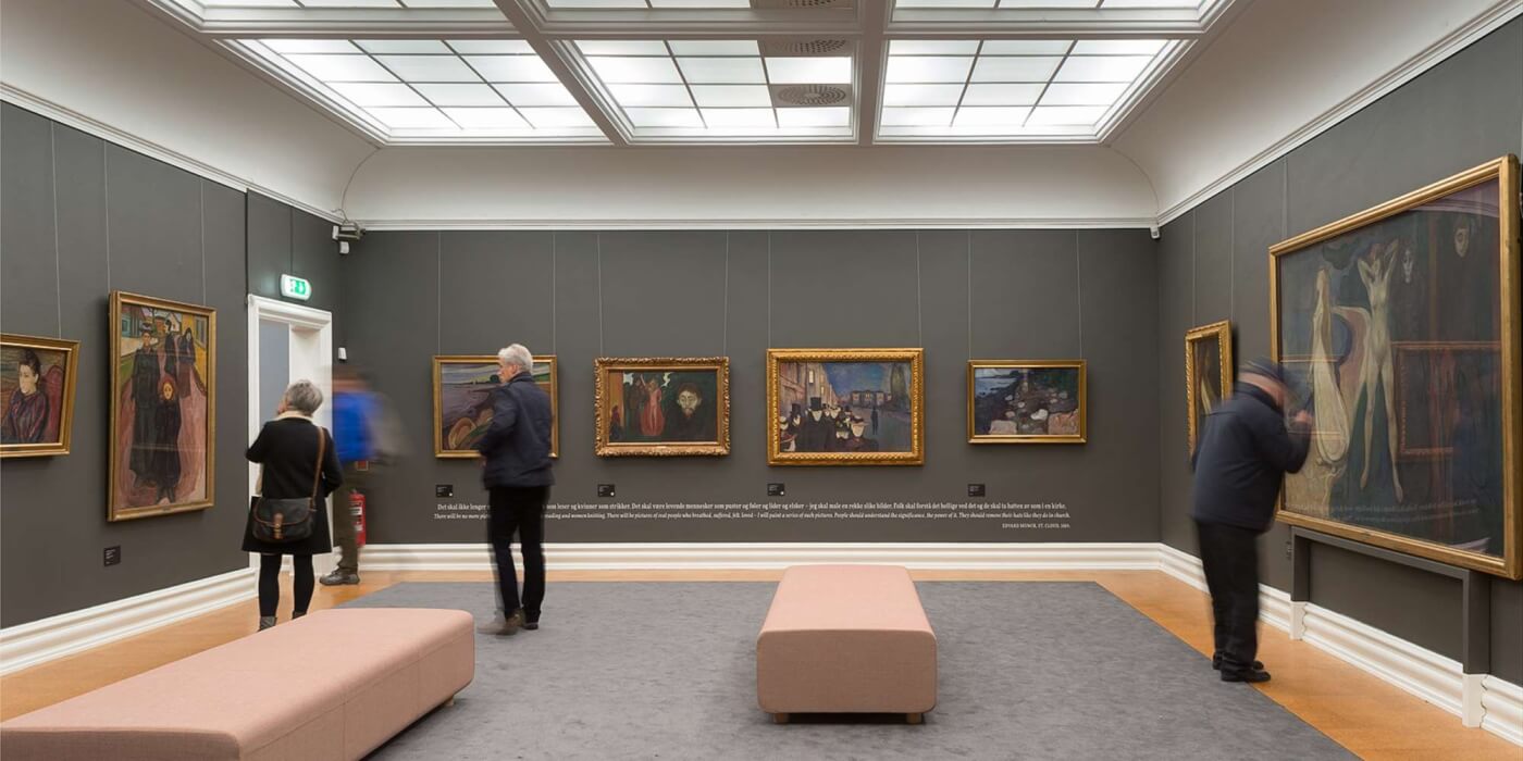 Musée KODE à Bergen consacré aux arts et aux espaces intérieurs.