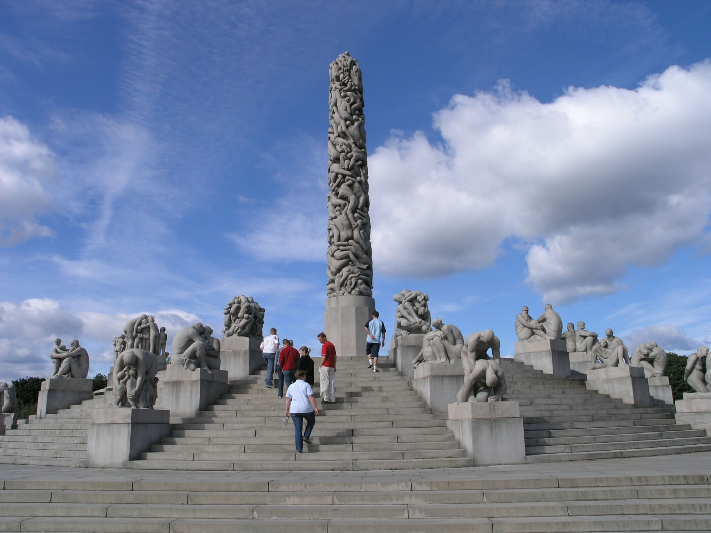 Sculptures du parc Vigeland à Oslo.
